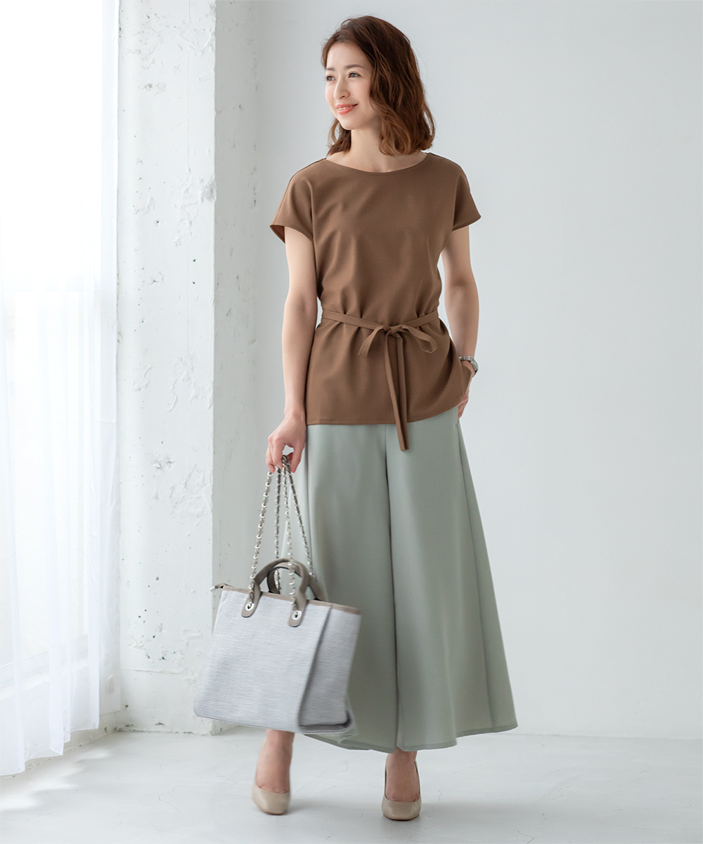 ミントグリーンスカート見えパンツ | ファッションレンタル【EDIST. CLOSET】