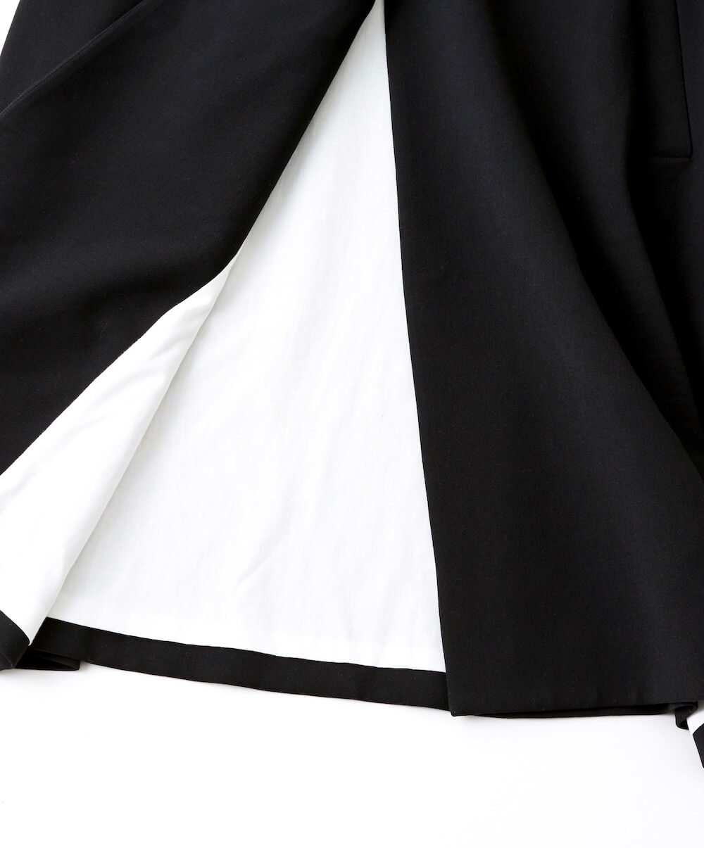【ENFOLD】ブラックノーカラーコート | ワンタイムレンタル | ファッションレンタル【EDIST. CLOSET】