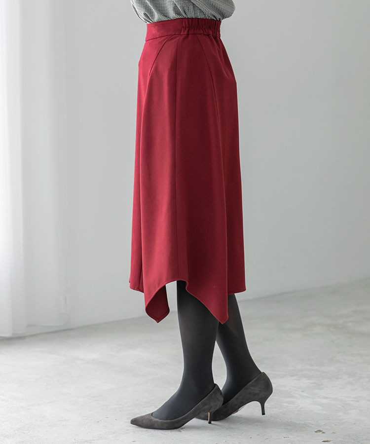 ボルドーアシメトリースカート | WEBストア | ファッションレンタル【EDIST. CLOSET】