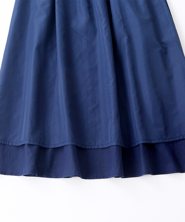 ★SALE★ブルーリネン混ギャザースカート | WEBストア | ファッションレンタル【EDIST. CLOSET】